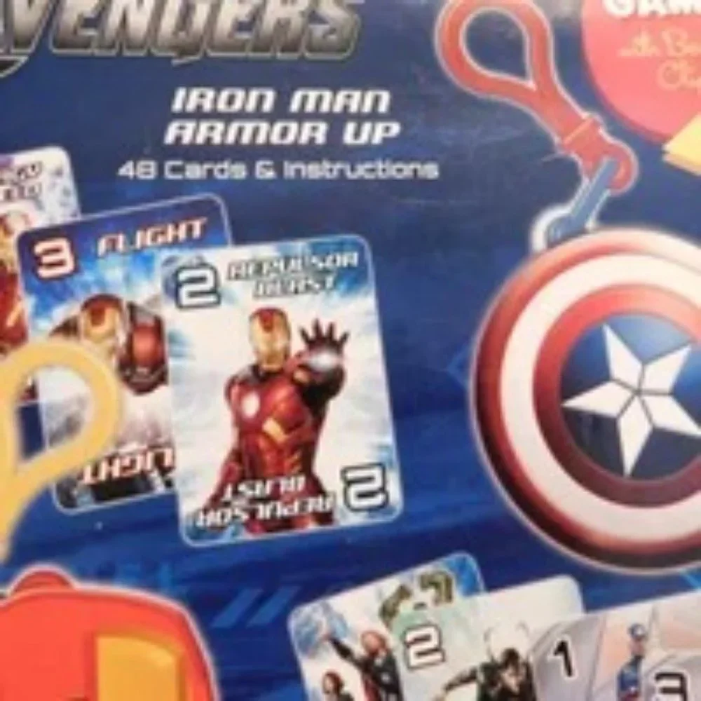 Iron Man and Captain America Mini Games with Backpack Clip On